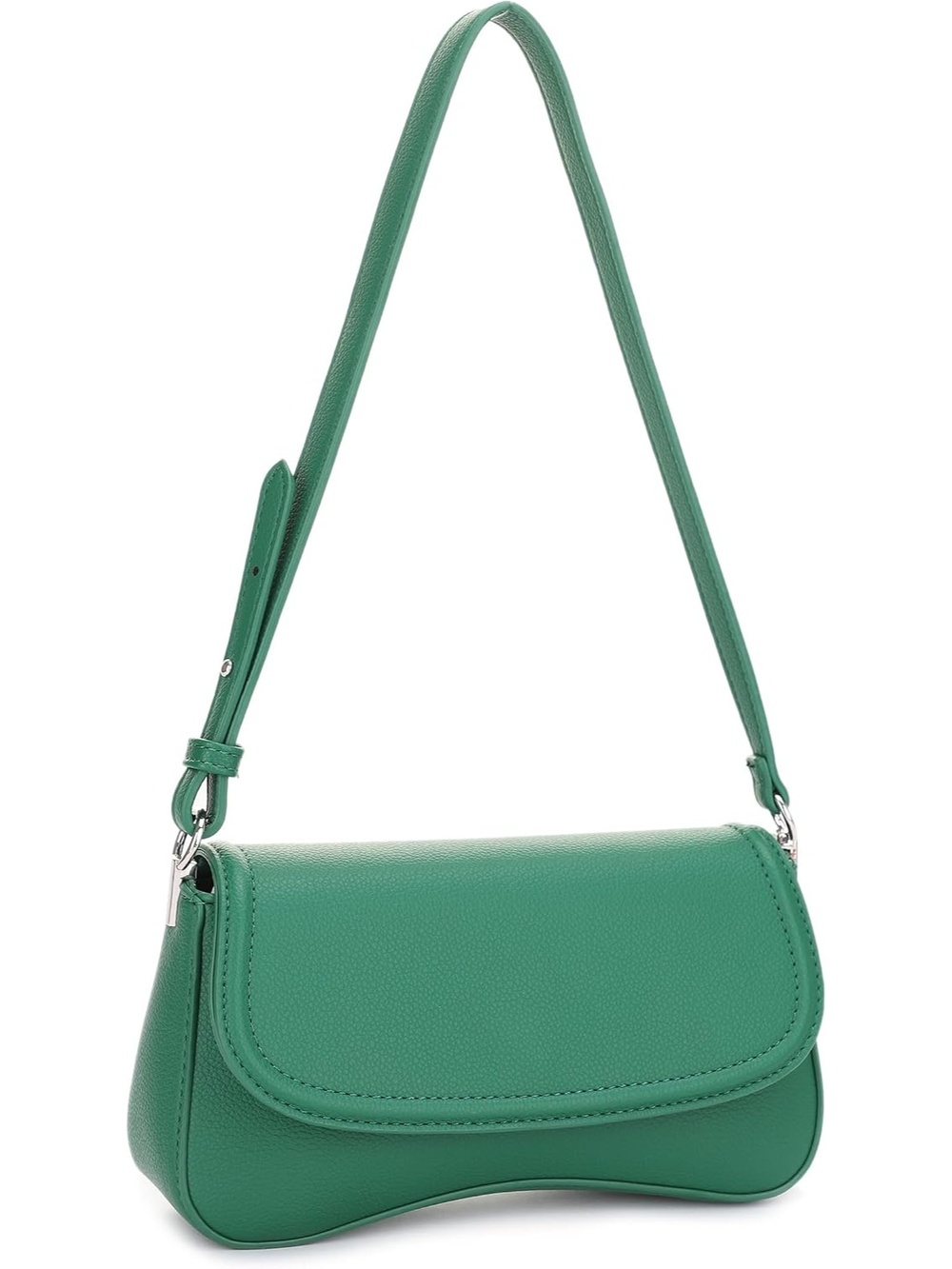 〽️ Women's Green Small Underarm Purse With Adjustable Strap Shoulder Bags